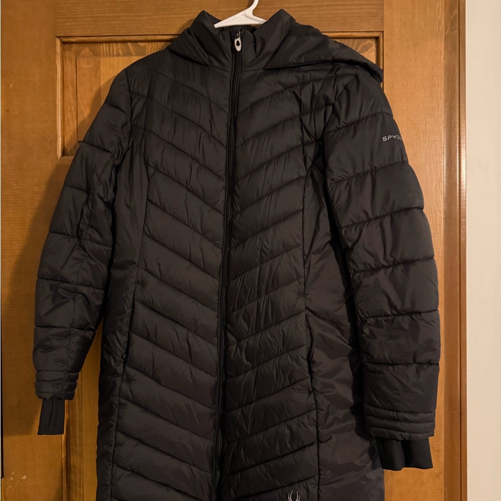 Spyder Charcoal Quilted Winter Coat